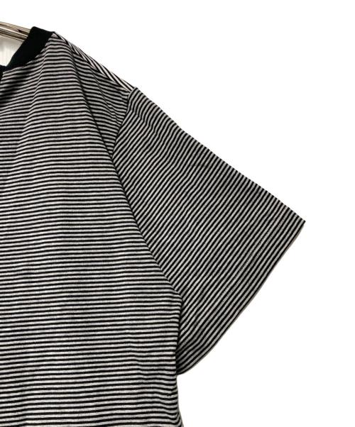 Curensology（カレンソロジー）Curensology (カレンソロジー) INSCRIRE (アンスクリア) アンスクリア 2way Tシャツ グレー×ブラック サイズ:Mの古着・服飾アイテム
