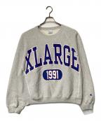 Champion×X-LARGEチャンピオン×エクストララージ）の古着「ロゴスウェット」｜グレー