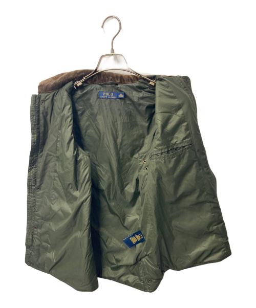 POLO RALPH LAUREN（ポロ・ラルフローレン）POLO RALPH LAUREN (ポロ・ラルフローレン) キルティングベスト カーキ サイズ:XSの古着・服飾アイテム