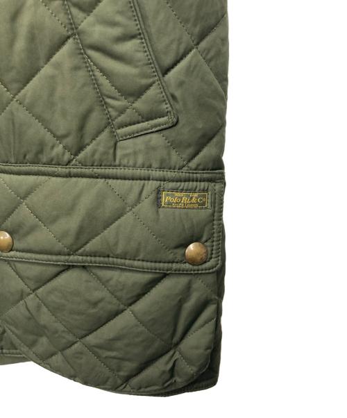 POLO RALPH LAUREN（ポロ・ラルフローレン）POLO RALPH LAUREN (ポロ・ラルフローレン) キルティングベスト カーキ サイズ:XSの古着・服飾アイテム