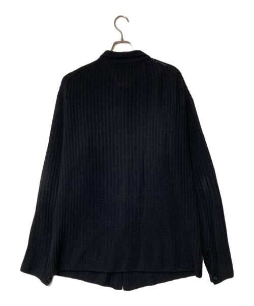 AURALEE（オーラリー）AURALEE (オーラリー) BRUSHED COTTON WOOL RIB KNIT SHIRT ブラック サイズ:3の古着・服飾アイテム