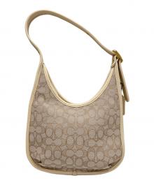 COACH（コーチ）の古着「シグネチャー ワンショルダーバッグ」｜ベージュ