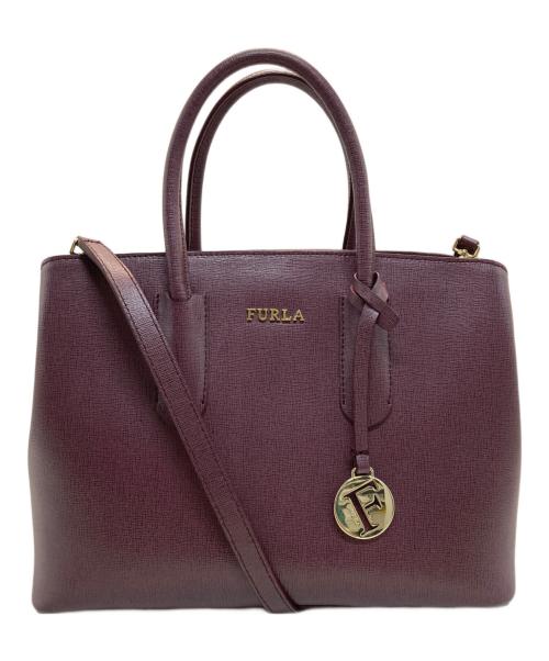 FURLA（フルラ）FURLA (フルラ) 2WAYショルダーバッグ ボルドーの古着・服飾アイテム