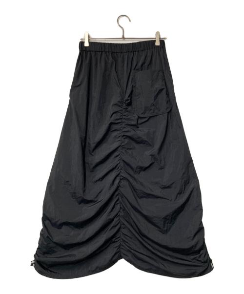 BASE CALM（ベースカルム）BASE CALM (ベースカルム) Gather Skirt ブラック サイズ:1の古着・服飾アイテム
