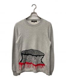 COMME des GARCONS HOMME DEUX（コムデギャルソン オム ドゥ）の古着「プリントスウェット」｜グレー