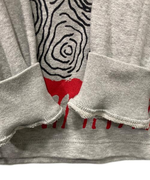 COMME des GARCONS HOMME DEUX（コムデギャルソン オム ドゥ）COMME des GARCONS HOMME DEUX (コムデギャルソン オム ドゥ) プリントスウェット グレー サイズ:Mの古着・服飾アイテム