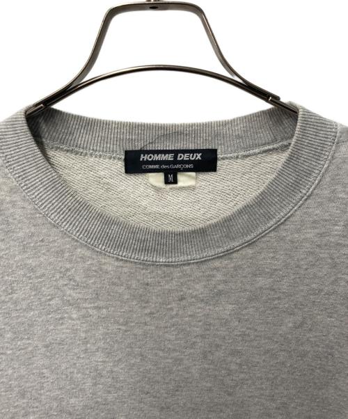 COMME des GARCONS HOMME DEUX（コムデギャルソン オム ドゥ）COMME des GARCONS HOMME DEUX (コムデギャルソン オム ドゥ) プリントスウェット グレー サイズ:Mの古着・服飾アイテム