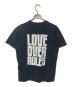sacai (サカイ) LOVE OVER BLUES コットン バックプリント 半袖Ｔシャツ ブラック サイズ:1：12000円