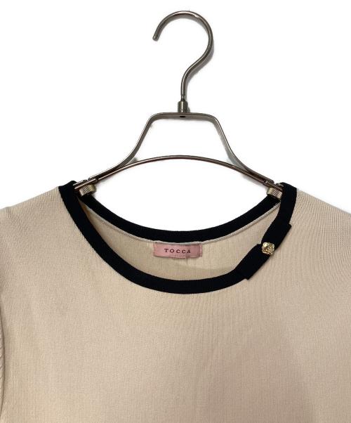 TOCCA（トッカ）TOCCA (トッカ) ニットワンピース ベージュ サイズ:Ｍの古着・服飾アイテム