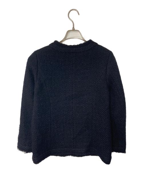 TOCCA（トッカ）TOCCA (トッカ) PUZZLE ノーカラージャケット ネイビー サイズ:Mの古着・服飾アイテム