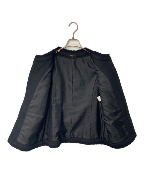 TOCCA（トッカ）TOCCA (トッカ) PUZZLE ノーカラージャケット ネイビー サイズ:Mの古着・服飾アイテム