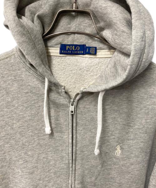 POLO RALPH LAUREN（ポロ・ラルフローレン）POLO RALPH LAUREN (ポロ・ラルフローレン) ポニー刺繍ジップパーカー グレー サイズ:Sの古着・服飾アイテム