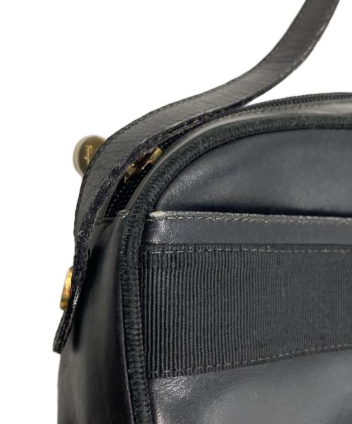 Salvatore Ferragamo（サルヴァトーレ フェラガモ）Salvatore Ferragamo (サルヴァトーレ フェラガモ) ヴァラリボンショルダーバッグ ブラックの古着・服飾アイテム