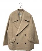 MACKINTOSH PHILOSOPHYマッキントッシュ フィロソフィー）の古着「メルトンダブルショートコート」｜ベージュ
