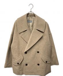 MACKINTOSH PHILOSOPHY（マッキントッシュ フィロソフィー）の古着「メルトンダブルショートコート」｜ベージュ