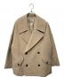 MACKINTOSH PHILOSOPHY（マッキントッシュ フィロソフィー）の古着「メルトンダブルショートコート」｜ベージュ