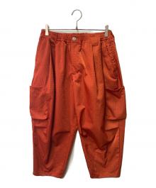TIGHTBOOTH PRODUCTION（タイトブースプロダクション）の古着「SEERSUCKER BALLOON PANTS」｜オレンジ