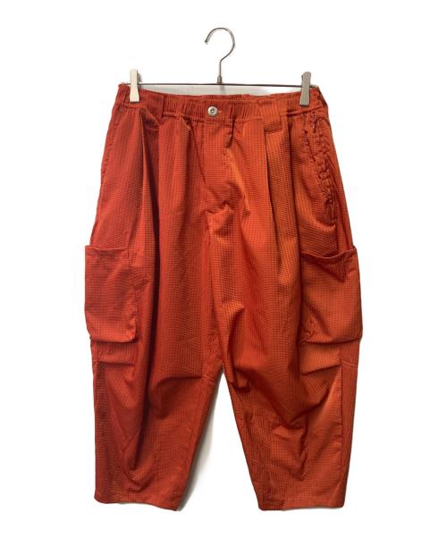TIGHTBOOTH PRODUCTION（タイトブースプロダクション）TIGHTBOOTH PRODUCTION (タイトブースプロダクション) SEERSUCKER BALLOON PANTS オレンジ サイズ:Mの古着・服飾アイテム