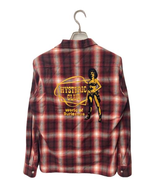 Hysteric Glamour（ヒステリックグラマー）Hysteric Glamour (ヒステリックグラマー) オンブレチェックシャツ レッド サイズ:Sの古着・服飾アイテム