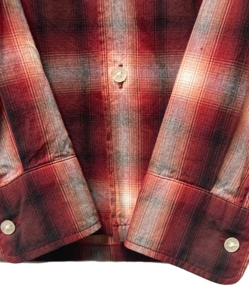 Hysteric Glamour（ヒステリックグラマー）Hysteric Glamour (ヒステリックグラマー) オンブレチェックシャツ レッド サイズ:Sの古着・服飾アイテム