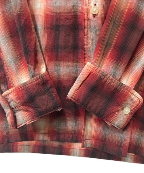 Hysteric Glamour（ヒステリックグラマー）Hysteric Glamour (ヒステリックグラマー) オンブレチェックシャツ レッド サイズ:Sの古着・服飾アイテム