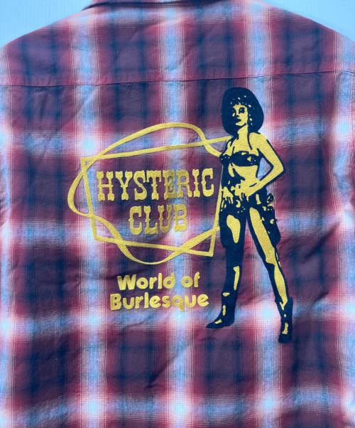 Hysteric Glamour（ヒステリックグラマー）Hysteric Glamour (ヒステリックグラマー) オンブレチェックシャツ レッド サイズ:Sの古着・服飾アイテム