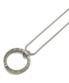 BVLGARI（ブルガリ）の古着「シルバーサークルロゴネックレス」｜シルバー