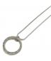 BVLGARI (ブルガリ) シルバーサークルロゴネックレス シルバー：12000円
