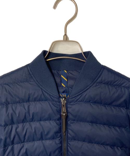 POLO RALPH LAUREN（ポロ・ラルフローレン）POLO RALPH LAUREN (ポロ・ラルフローレン) MA-1ダウンジャケット ネイビー サイズ:Sの古着・服飾アイテム