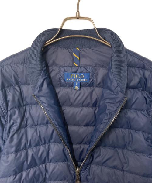 POLO RALPH LAUREN（ポロ・ラルフローレン）POLO RALPH LAUREN (ポロ・ラルフローレン) MA-1ダウンジャケット ネイビー サイズ:Sの古着・服飾アイテム