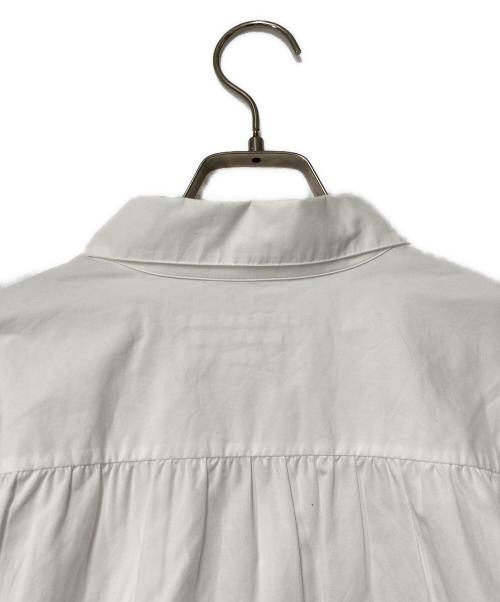 YLEVE（イレーヴ）YLEVE (イレーヴ) BOURRIENNE (ブリエンヌ) コットンタイプライター ポンチョ シャツ ホワイト サイズ:1の古着・服飾アイテム