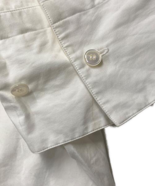 YLEVE（イレーヴ）YLEVE (イレーヴ) BOURRIENNE (ブリエンヌ) コットンタイプライター ポンチョ シャツ ホワイト サイズ:1の古着・服飾アイテム
