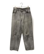 YLEVEイレーヴ）の古着「13.5oz DENIM BAGGY FADE」｜グレー