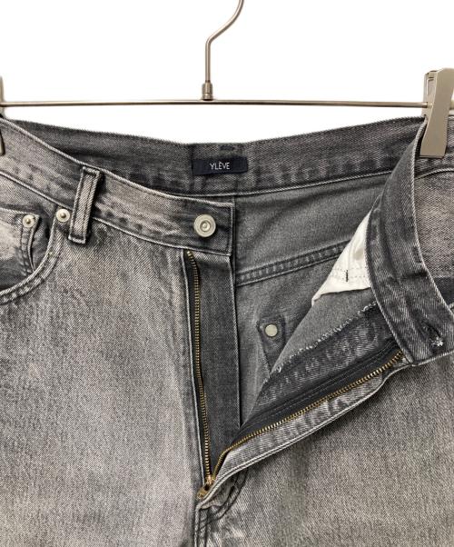 YLEVE（イレーヴ）YLEVE (イレーヴ) 13.5oz DENIM BAGGY FADE グレー サイズ:4の古着・服飾アイテム