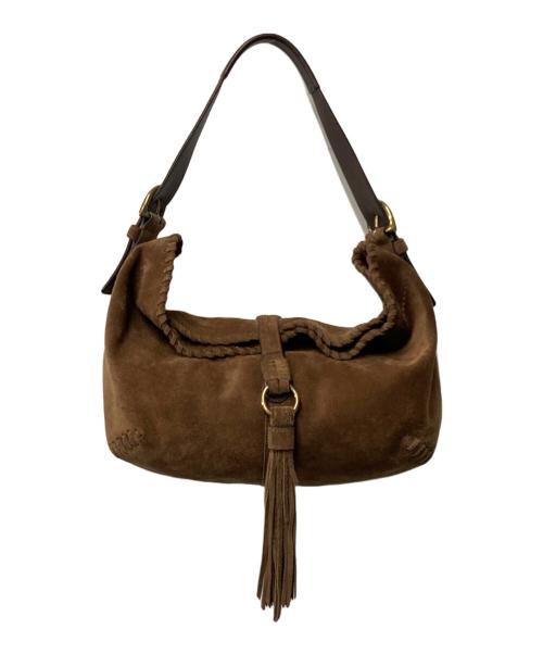 COACH（コーチ）COACH (コーチ) スエードショルダーバッグ ブラウンの古着・服飾アイテム