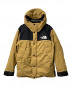 THE NORTH FACEザ ノース フェイス）の古着「マウンテンダウンジャケット」｜ブラウン×ブラック