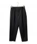 ATON（エイトン）の古着「WOOL TROPICAL WIDE EASY PANTS」｜ブラック