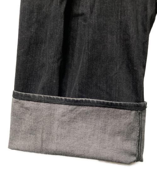 LEVI'S（リーバイス）LEVI'S (リーバイス) ワイドプリーツ CROP ジーンズ ブラック サイズ:34/28の古着・服飾アイテム