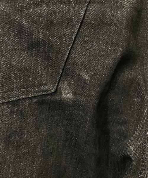 LEVI'S（リーバイス）LEVI'S (リーバイス) ワイドプリーツ CROP ジーンズ ブラック サイズ:34/28の古着・服飾アイテム