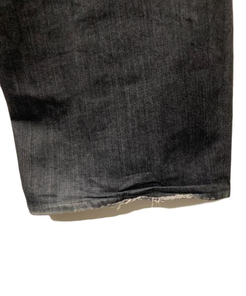 LEVI'S（リーバイス）LEVI'S (リーバイス) ワイドプリーツ CROP ジーンズ ブラック サイズ:34/28の古着・服飾アイテム