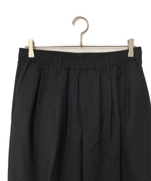N.HOOLYWOOD（エヌ ハリウッド）N.HOOLYWOOD (エヌ ハリウッド) WIDE TAPERD EASY SLACKS ブラック サイズ:38の古着・服飾アイテム