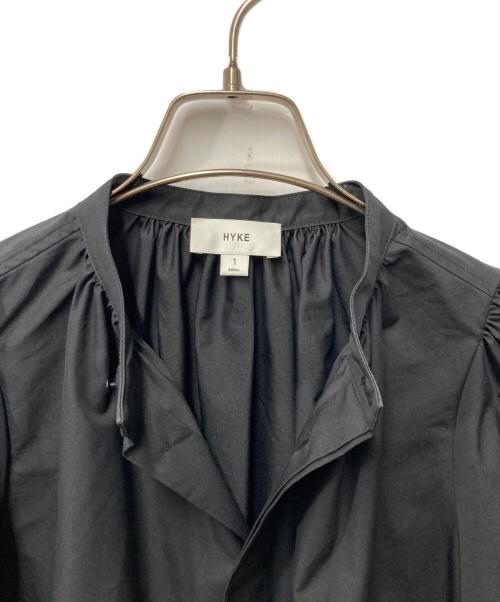 HYKE（ハイク）HYKE (ハイク) T/C BALLOON SLEEVE SHIRT ブラック サイズ:1の古着・服飾アイテム