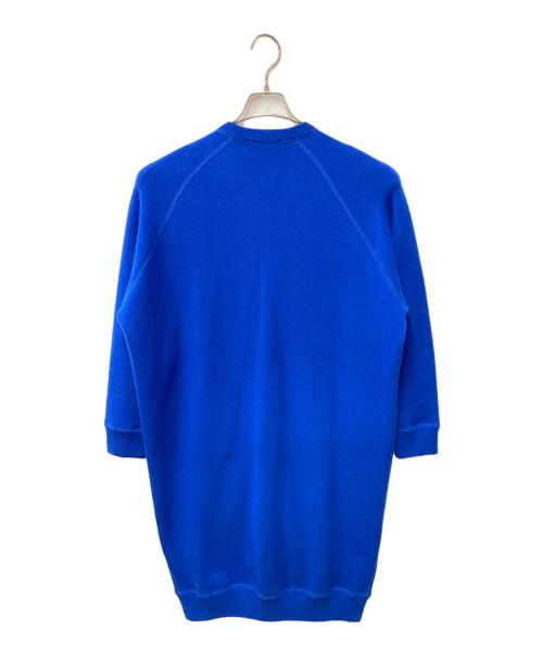 DRAWER（ドゥロワー）Drawer (ドゥロワー) ウールカシミヤロングカーディガン ブルー サイズ:Freeの古着・服飾アイテム