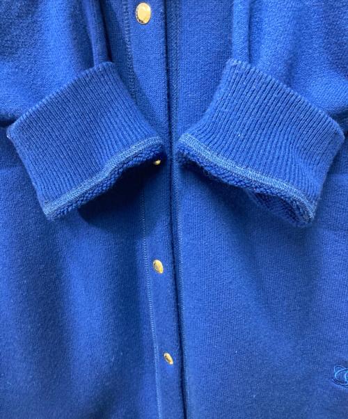 DRAWER（ドゥロワー）Drawer (ドゥロワー) ウールカシミヤロングカーディガン ブルー サイズ:Freeの古着・服飾アイテム