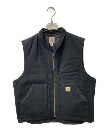 中古・古着通販】CarHartt (カーハート) ダック ワークベスト ブラック