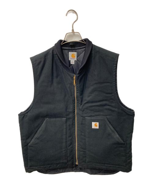 CarHartt（カーハート）CarHartt (カーハート) ダック ワークベスト ブラック サイズ:Lの古着・服飾アイテム