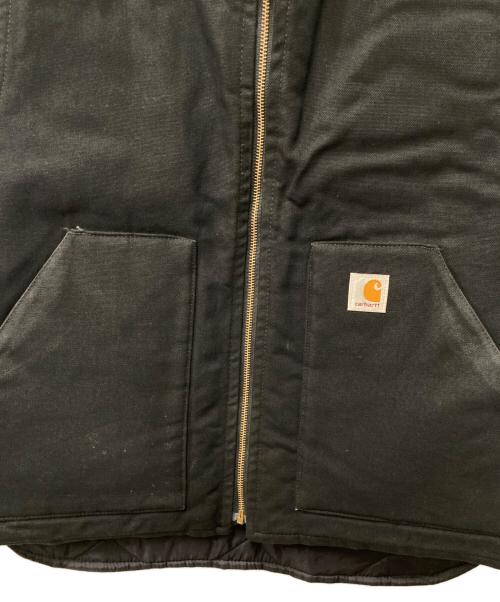 CarHartt（カーハート）CarHartt (カーハート) ダック ワークベスト ブラック サイズ:Lの古着・服飾アイテム