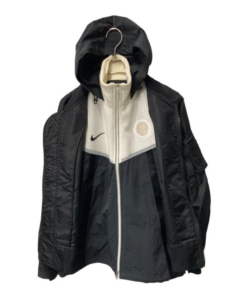 sacai（サカイ）sacai (サカイ) NIKE (ナイキ) NRG LAYERED JKT ブラック サイズ:Ｍの古着・服飾アイテム