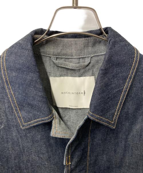 MACKINTOSH（マッキントッシュ）MACKINTOSH (マッキントッシュ) コットンデニム ステンカラーコート インディゴ サイズ:40の古着・服飾アイテム