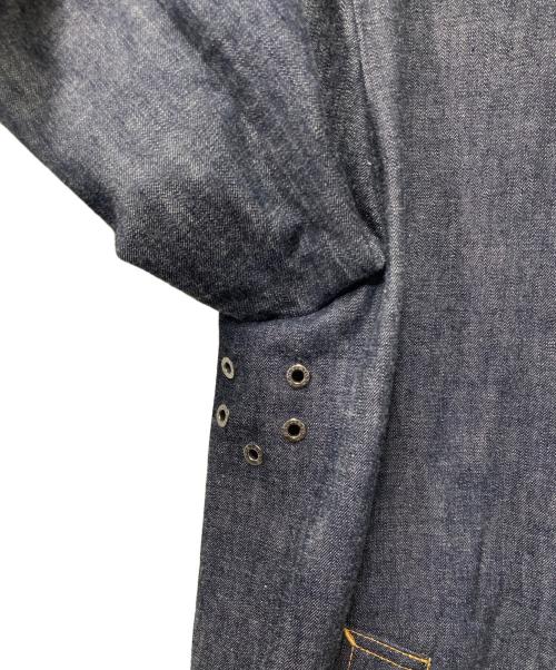 MACKINTOSH（マッキントッシュ）MACKINTOSH (マッキントッシュ) コットンデニム ステンカラーコート インディゴ サイズ:40の古着・服飾アイテム